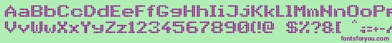 PidvlBold Font – Purple Fonts on Green Background