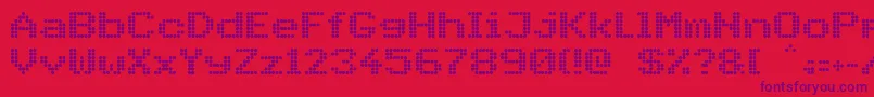 PidvlBold Font – Purple Fonts on Red Background