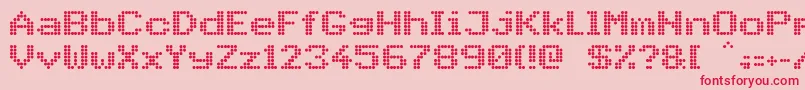 PidvlBold Font – Red Fonts on Pink Background