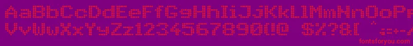 PidvlBold Font – Red Fonts on Purple Background