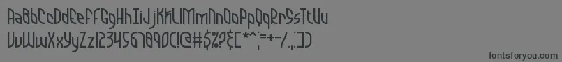 Quaranti Font – Black Fonts on Gray Background