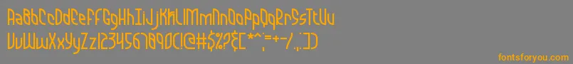 Quaranti Font – Orange Fonts on Gray Background
