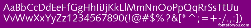 Saiba mais sobre a fonte Humanist531Bt Fonte Humanist531Bt – fontes brancas em um fundo violeta