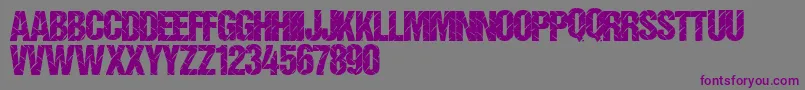 Diamondplate Font – Purple Fonts on Gray Background