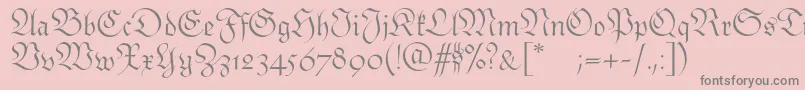 Monarchiaswash Font – Gray Fonts on Pink Background