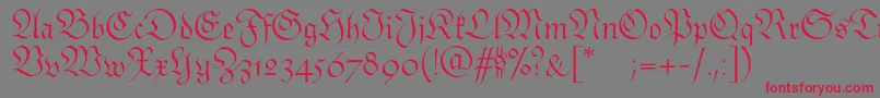 Monarchiaswash Font – Red Fonts on Gray Background