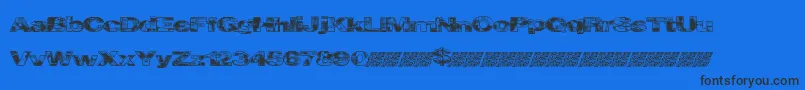Cityvetica Font – Black Fonts on Blue Background