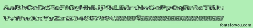 Cityvetica Font – Black Fonts on Green Background