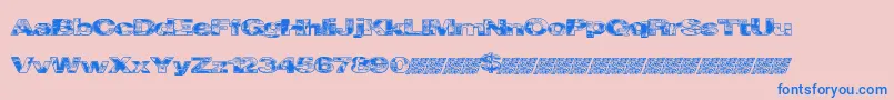 Cityvetica Font – Blue Fonts on Pink Background
