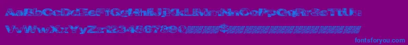 Cityvetica Font – Blue Fonts on Purple Background