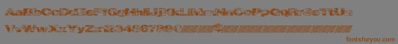 Cityvetica-fontti – ruskeat fontit harmaalla taustalla