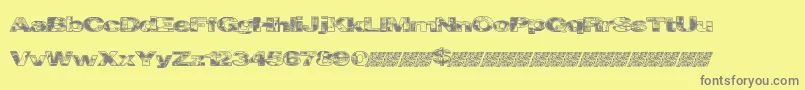 Шрифт Cityvetica – серые шрифты на жёлтом фоне