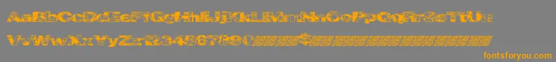 Cityvetica-fontti – oranssit fontit harmaalla taustalla