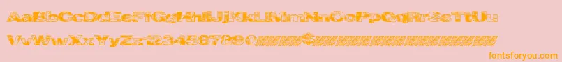 Cityvetica Font – Orange Fonts on Pink Background