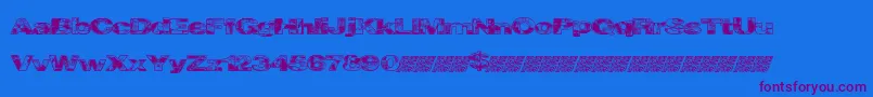 Cityvetica Font – Purple Fonts on Blue Background