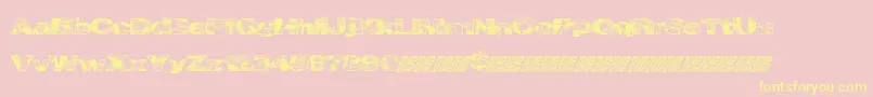 Cityvetica Font – Yellow Fonts on Pink Background