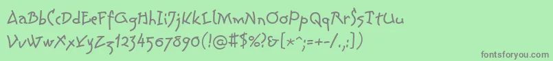 LinotypeColibriRegular Font – Gray Fonts on Green Background