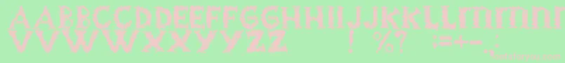 Шрифт BlackgrapesRegular – розовые шрифты на зелёном фоне