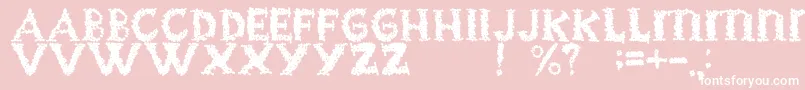 BlackgrapesRegular-fontti – valkoiset fontit vaaleanpunaisella taustalla