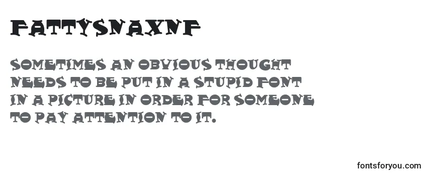 Fattysnaxnf (108238)-fontti
