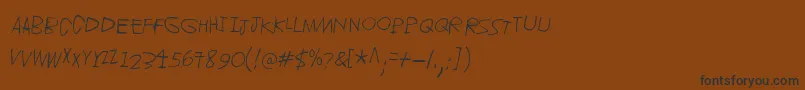 Jupiter Font – Black Fonts on Brown Background