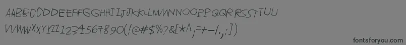 Jupiter Font – Black Fonts on Gray Background