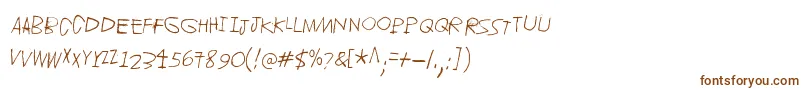 Jupiter Font – Brown Fonts on White Background