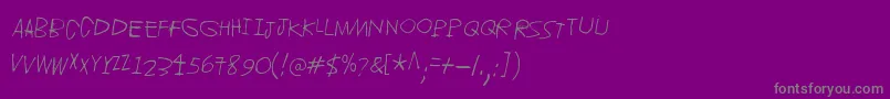 Jupiter Font – Gray Fonts on Purple Background