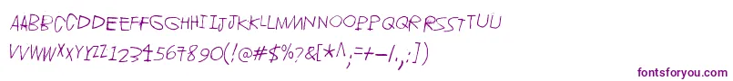 Jupiter Font – Purple Fonts on White Background