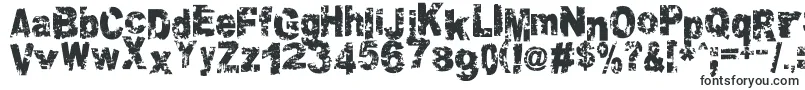 Crookiid-fontti – rikkinäiset fontit