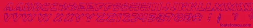 Woodhome Font – Purple Fonts on Red Background