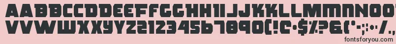 Rogue Font – Black Fonts on Pink Background