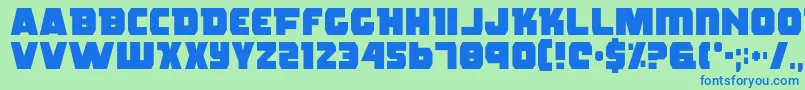fuente Rogue – Fuentes Azules Sobre Fondo Verde