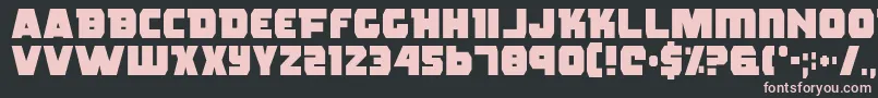 Шрифт Rogue – розовые шрифты на чёрном фоне