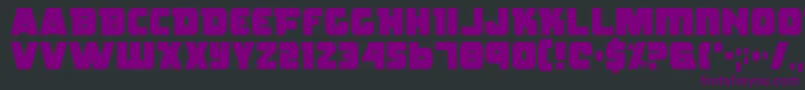 Шрифт Rogue – фиолетовые шрифты на чёрном фоне
