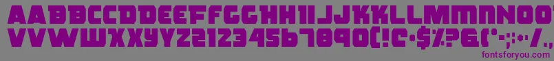 Шрифт Rogue – фиолетовые шрифты на сером фоне