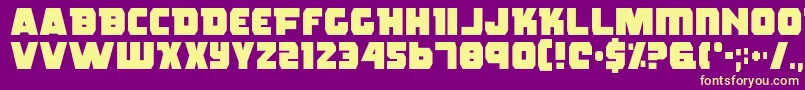 Rogue Font – Yellow Fonts on Purple Background