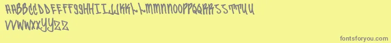 Sailor87 Font – Gray Fonts on Yellow Background