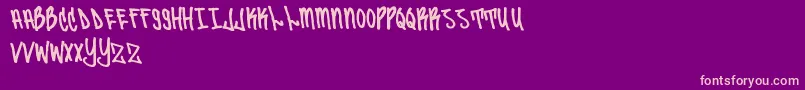 Sailor87 Font – Pink Fonts on Purple Background