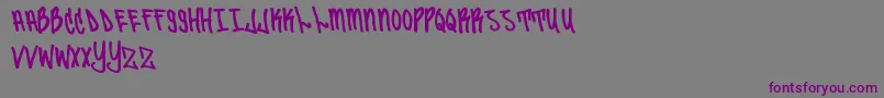 Sailor87 Font – Purple Fonts on Gray Background