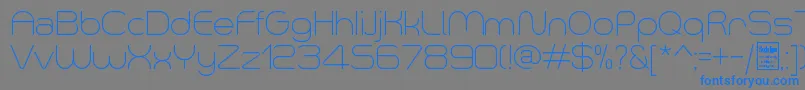 SmushLightDemo-fontti – siniset fontit harmaalla taustalla