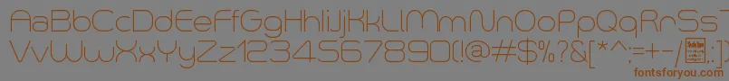 Шрифт SmushLightDemo – коричневые шрифты на сером фоне