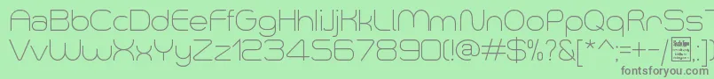 SmushLightDemo-Schriftart – Graue Schriften auf grünem Hintergrund
