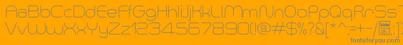 Czcionka SmushLightDemo – szare czcionki na pomarańczowym tle