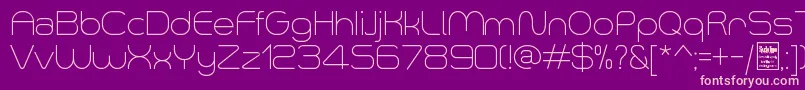 フォントSmushLightDemo – 紫の背景にピンクのフォント