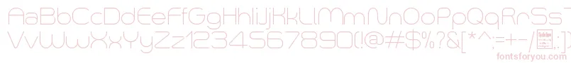 Шрифт SmushLightDemo – розовые шрифты на белом фоне