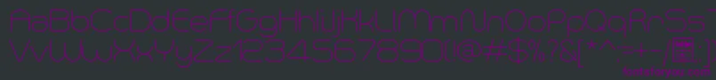 Шрифт SmushLightDemo – фиолетовые шрифты на чёрном фоне