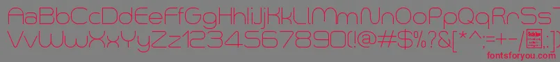 SmushLightDemo Font – Red Fonts on Gray Background