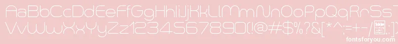 SmushLightDemo Font – White Fonts on Pink Background