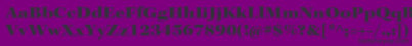 KeplerstdBlackextsubh Font – Black Fonts on Purple Background